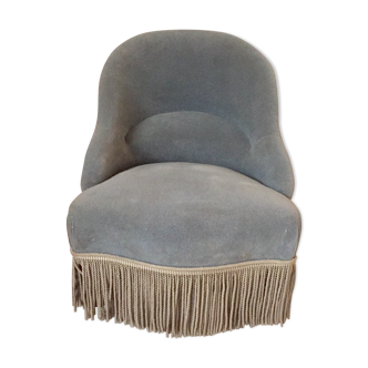 Toad Blue Velvet armchair