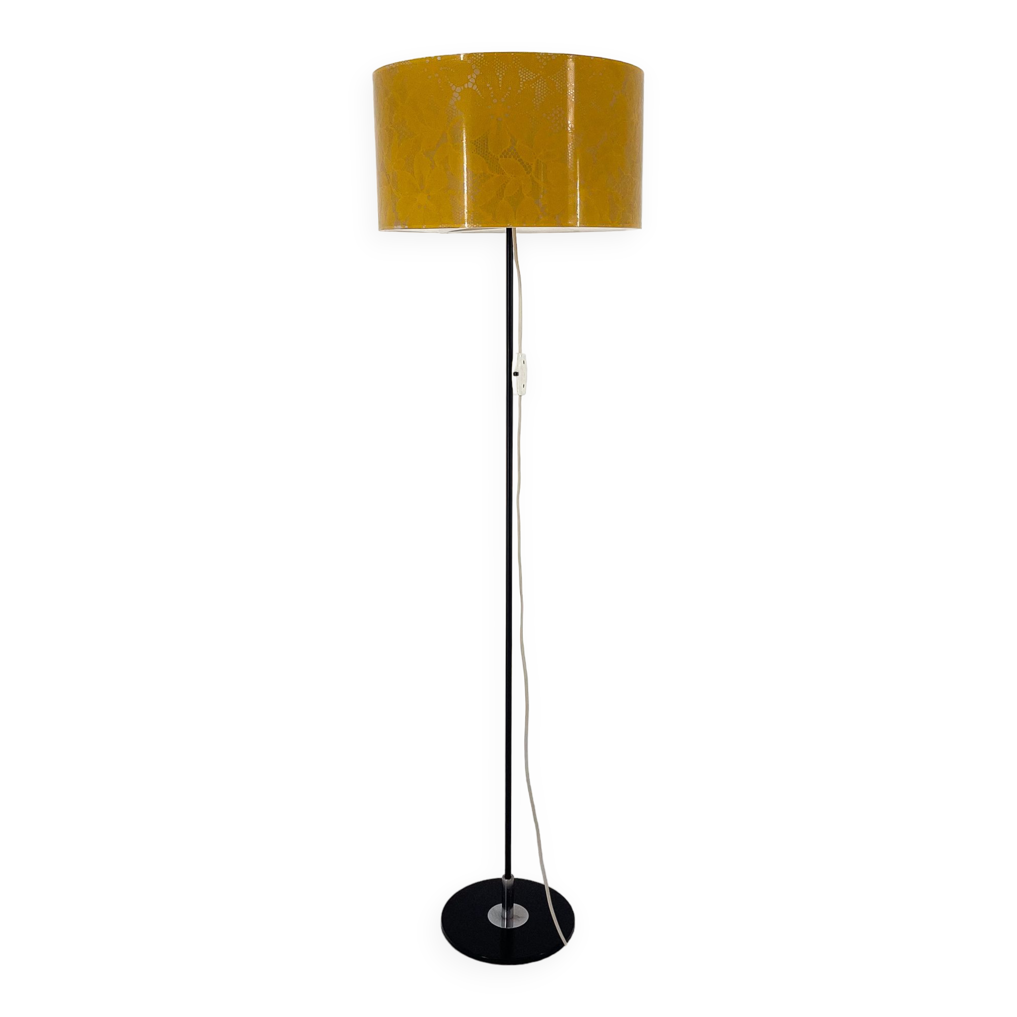 Mid-century Chrome & Plastic Floor Lamp, 1970's