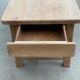Extendable farmhouse table renovated in solid raw oak 2 drawers 2 benches 20