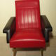 Pair of chairs in leather of the 1970s