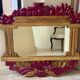 LARGE ITALIAN MIRROR in ART DECO style in gilded wood with fruit decoration
