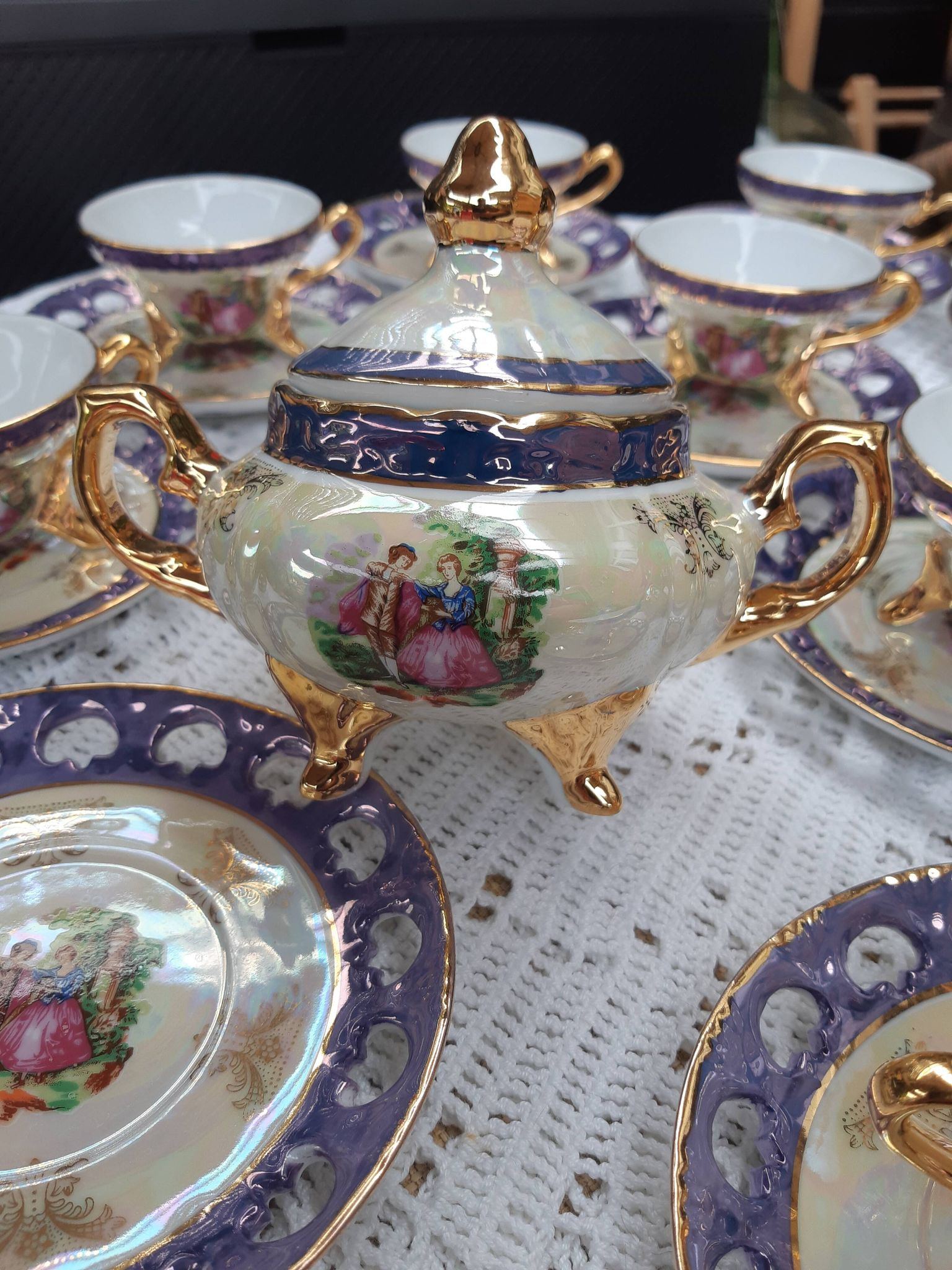 Vintage porcelain café service