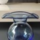 Bohemia Selection ball vase in handmade crystalline. Cobalt blue.