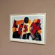 Original Swedish Colour Lithograph – “Composition” by Bo Thorén – Signed – Vintage & Framed
