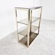 Vintage brass and chrome shelves, 1970s