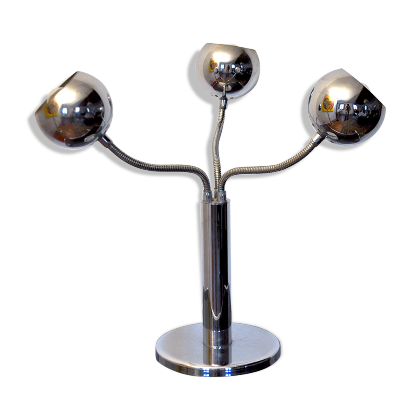 Chrome lamp, Italy, 1970