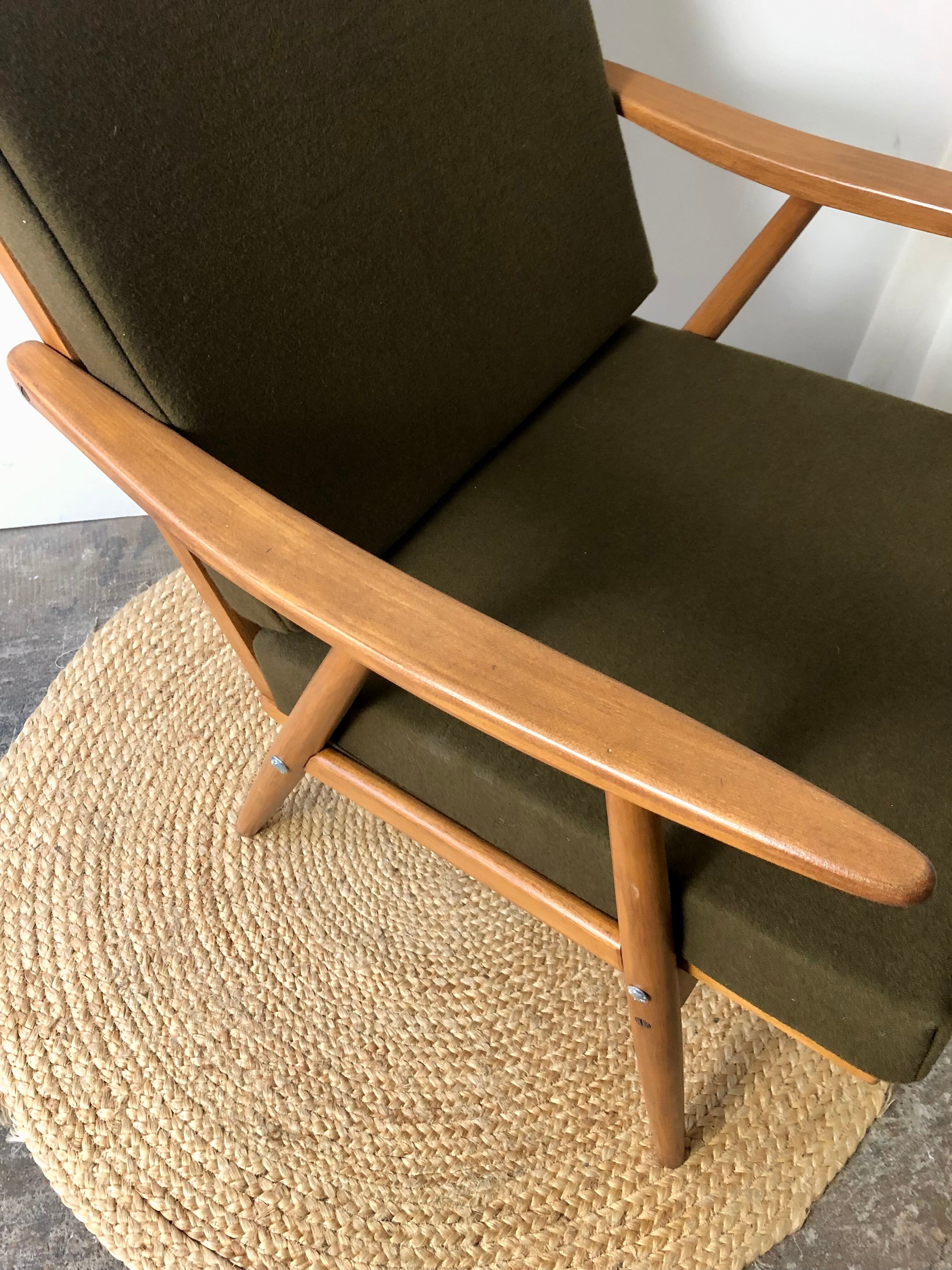 Boomerang armchair
