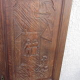 Pair of old carved wooden doors