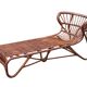 vintage rattan chaise longue 1970 Viggo Boesen