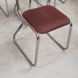 Series 4 chrome sled chairs