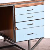 Vintage metal workbench