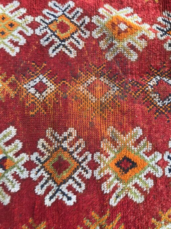 Berber tribal moroccan former carpet 150 x 300 cm