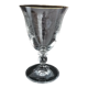 Water glass in crystalline engraved gold border