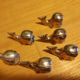 6 table card holders, whale