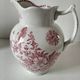Large earthenware jug – Onnaing pottery (Nord), “Poppy” decoration