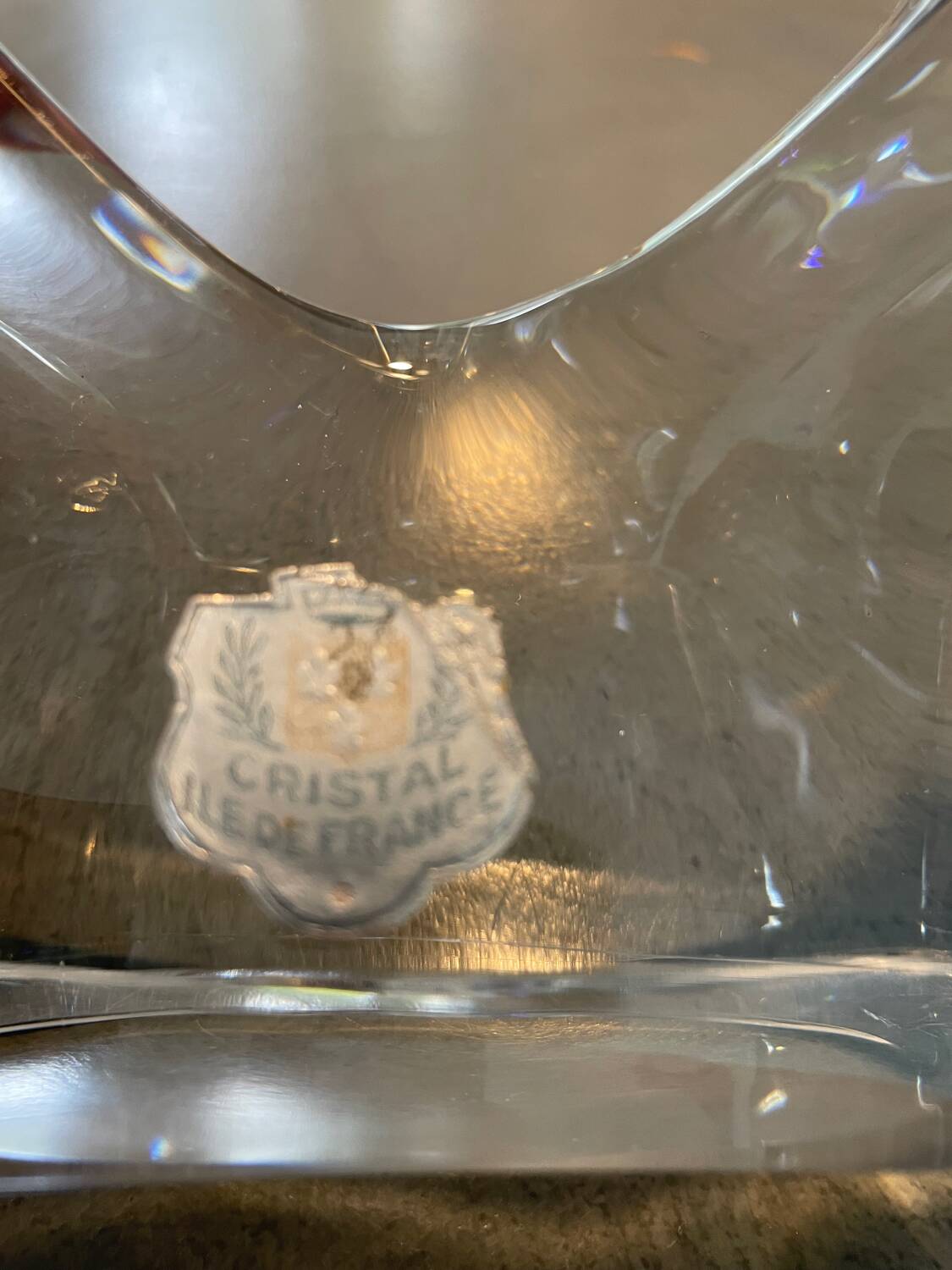 French Crystal Candle Holder