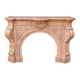 Impressive Napoleon III fireplace in violet brocatelle marble from Spain, circa 1880.
