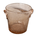 Ice bucket biot old bubble glass