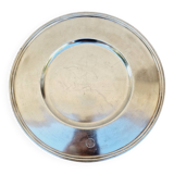 Christofle round tray in silver metal