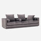 Canapé kopenhaga gris velour, design scandinave