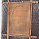 Carved wooden mirror in a bamboo style