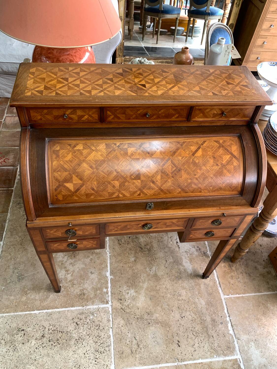 Stamped cylindrical secretary