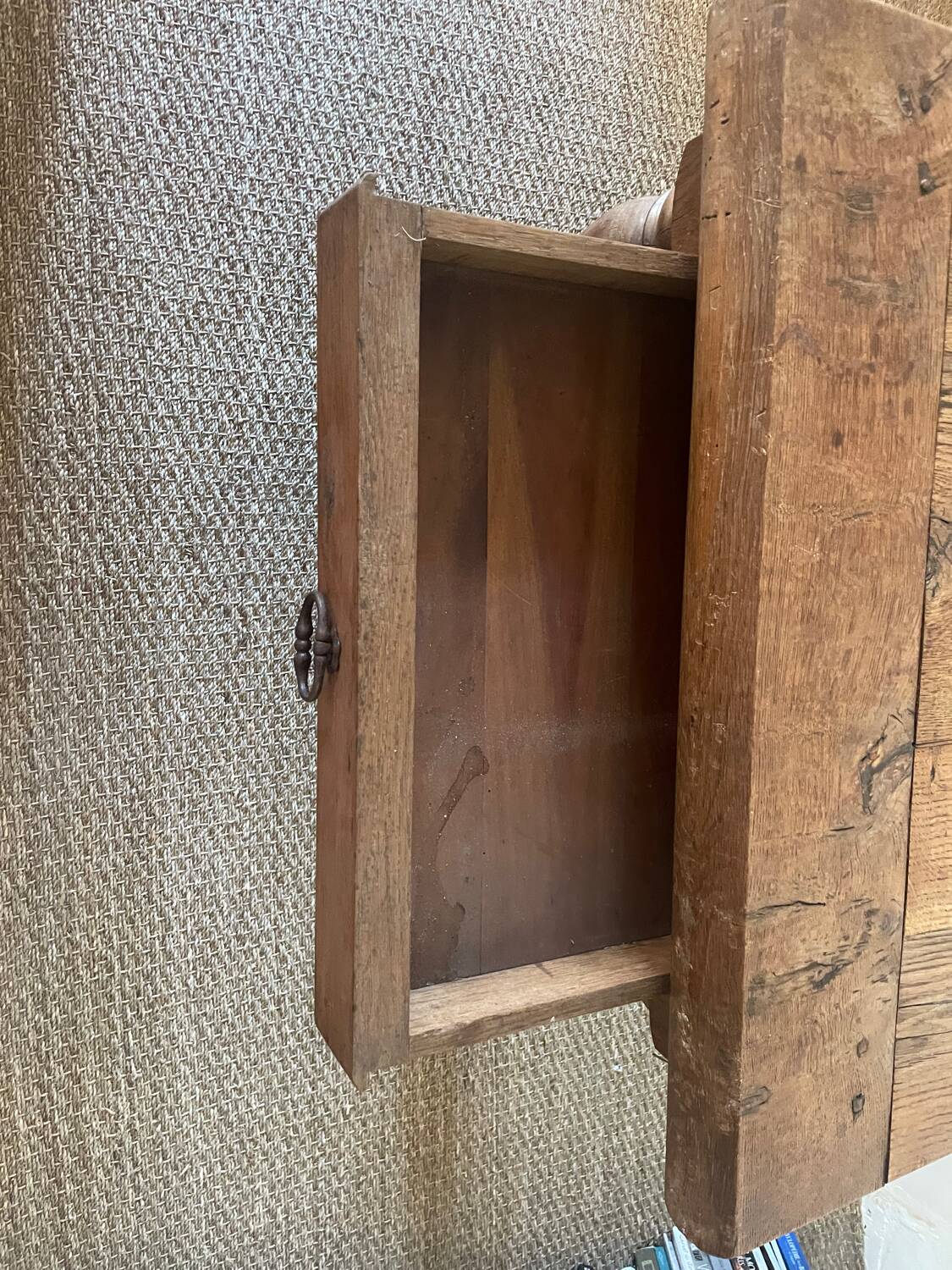 Solid oak farmhouse table