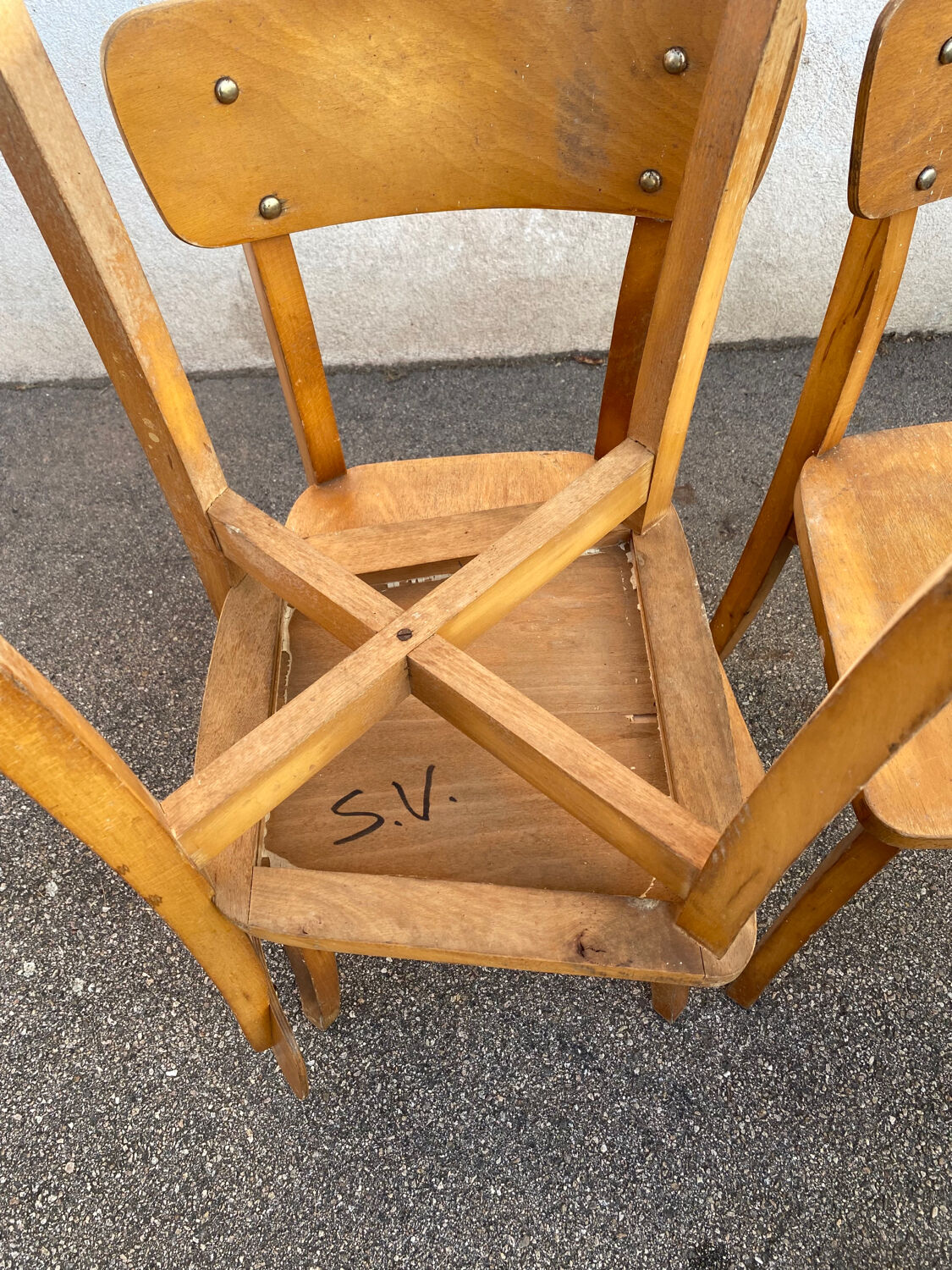 Set of 4 bistro chairs
