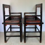 Pair of Chinese armchairs
