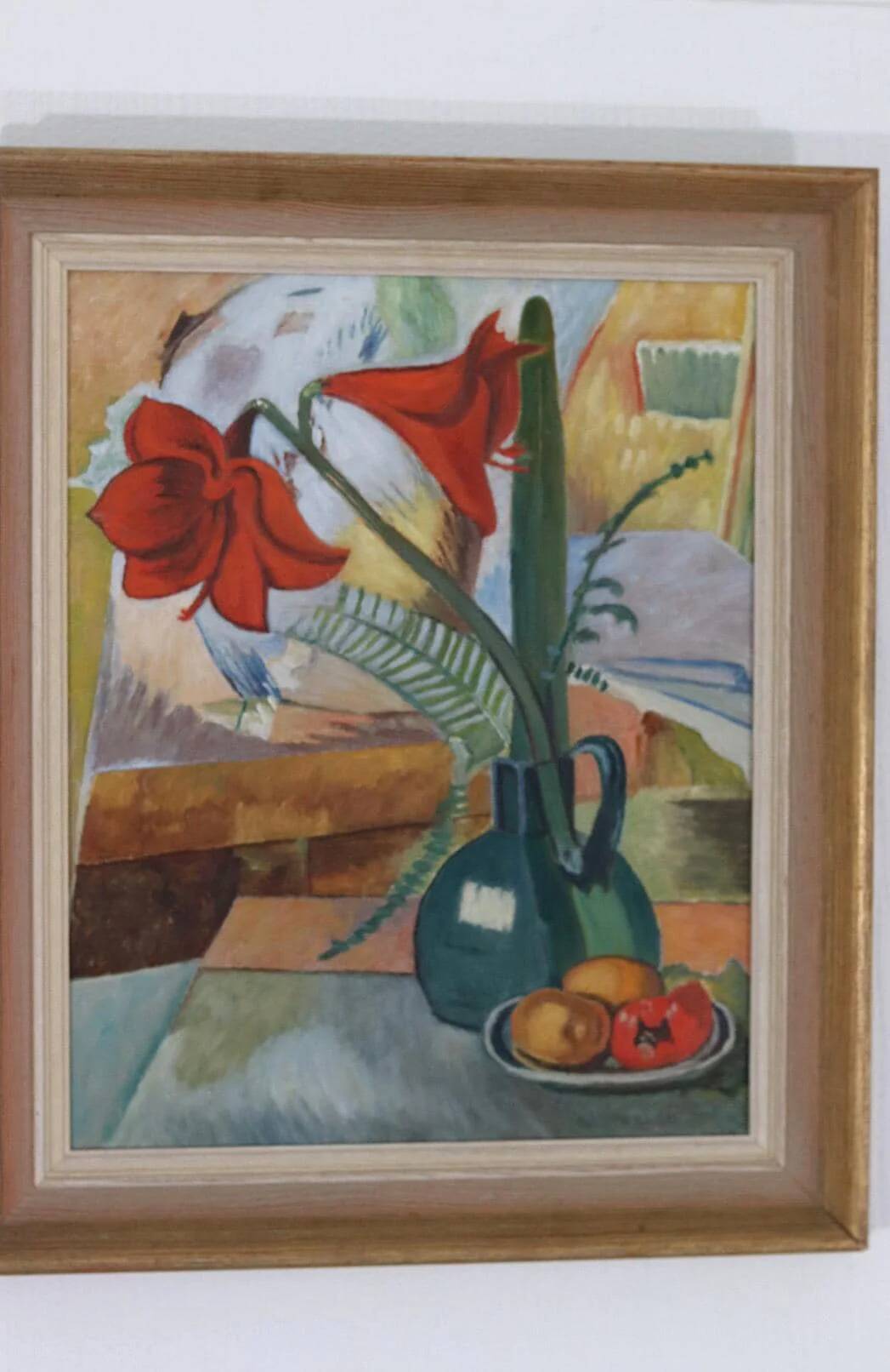 “Amaryllis and Fruit” by A. Lindblom