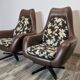 Mid century swivel armchairs