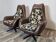Mid century swivel armchairs