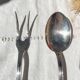 Couverts de service vintage style Rocaille