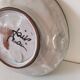 Vintage ceramic bowl – embossed grape pattern in slip style