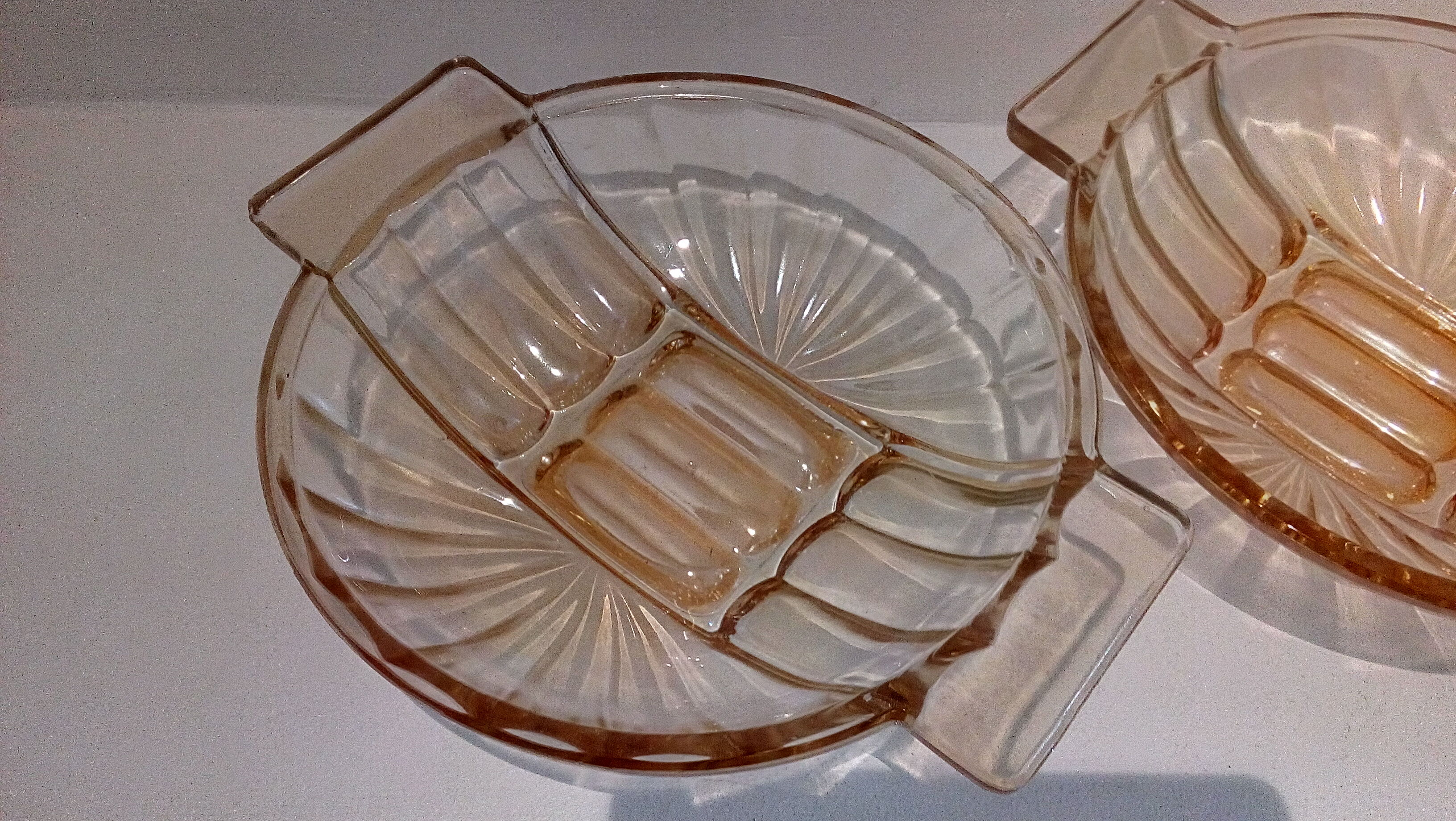 Duo of art deco pocket emptiers