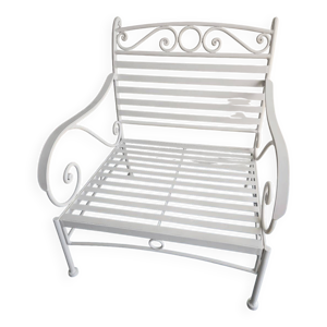 Fauteuil fer forgé robuste