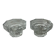 Set of 2 octagonal glass candle holders France