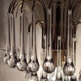 Wall lamp "Venini" of crystals. Italy 1970s