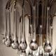 Wall lamp "Venini" of crystals. Italy 1970s
