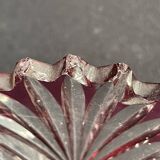Overlay cut crystal salad bowl