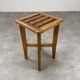 1950s wooden slat stool reconstruction