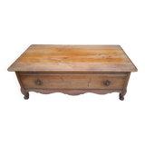Rustic coffee table with sliding top L130 cm