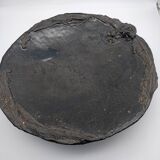 Large vulcanized ceramic bowl. Black. Artisanal work.