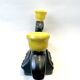 Iridescent ceramic candlestick, Mid-Century