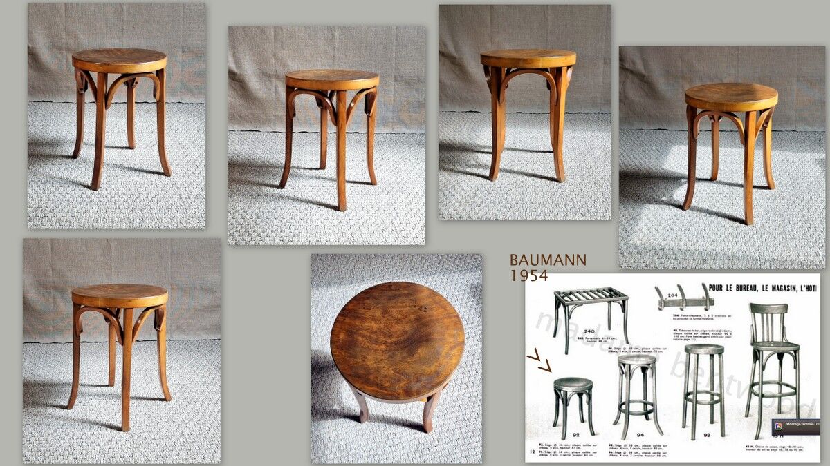 Baumann bistro stool 50s