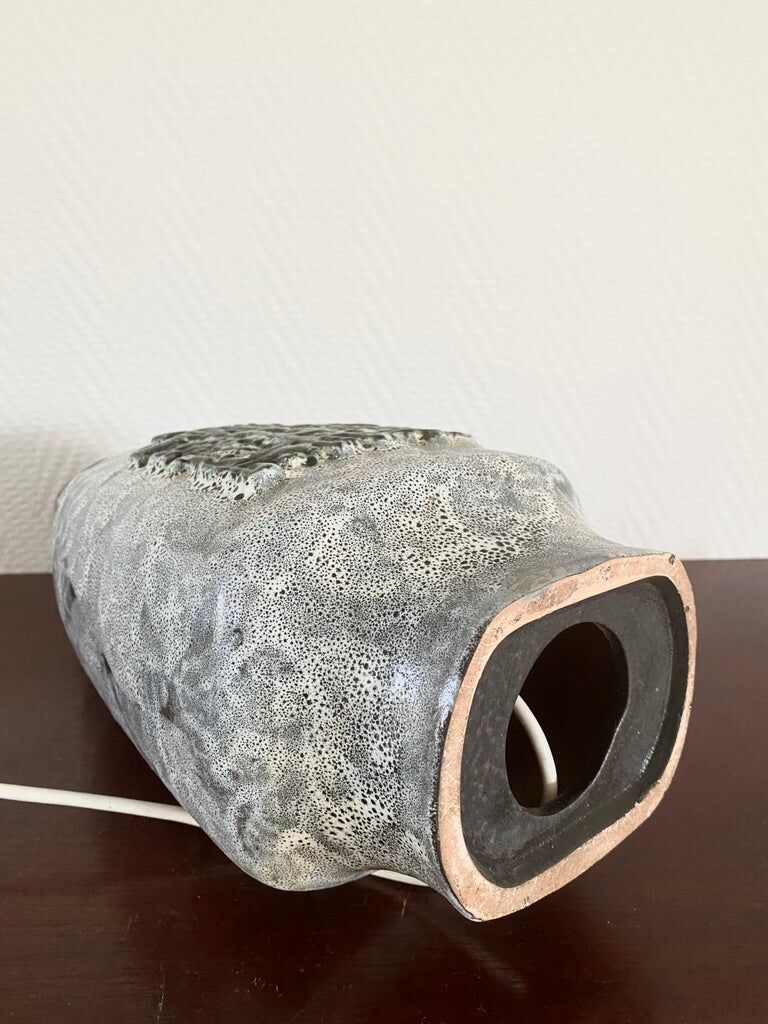 Brutalist Ceramic Table Lamp By Walter Gerhards, ca. 1960s