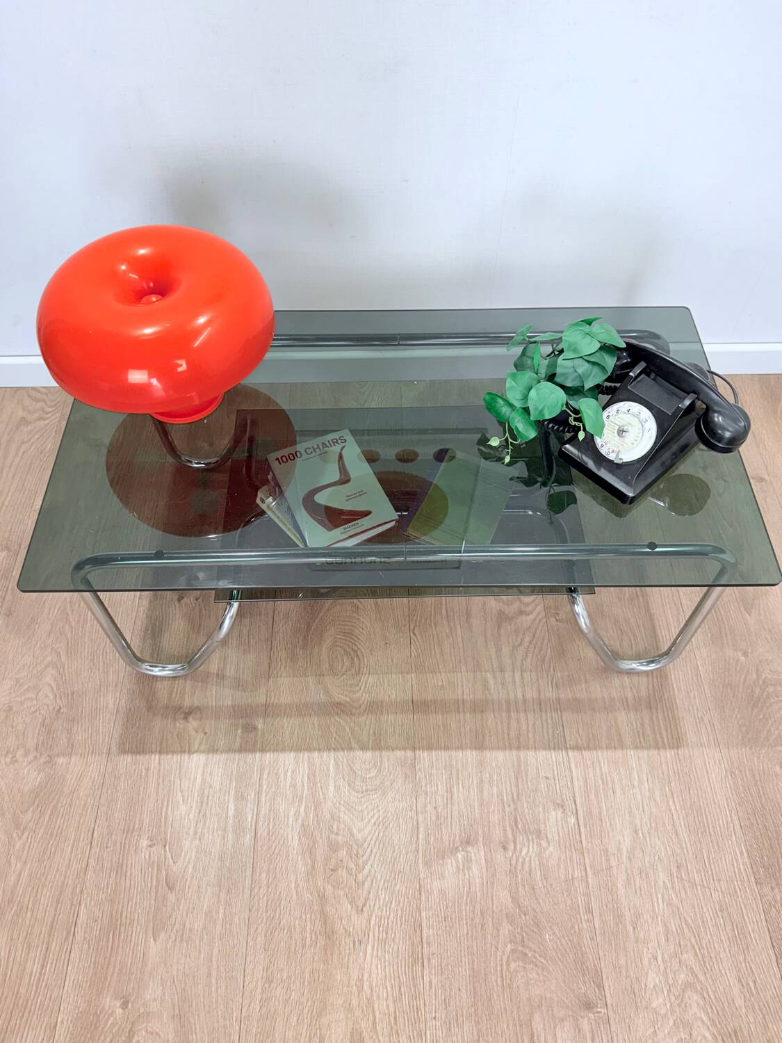 Smoked glass coffee table