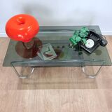 Smoked glass coffee table