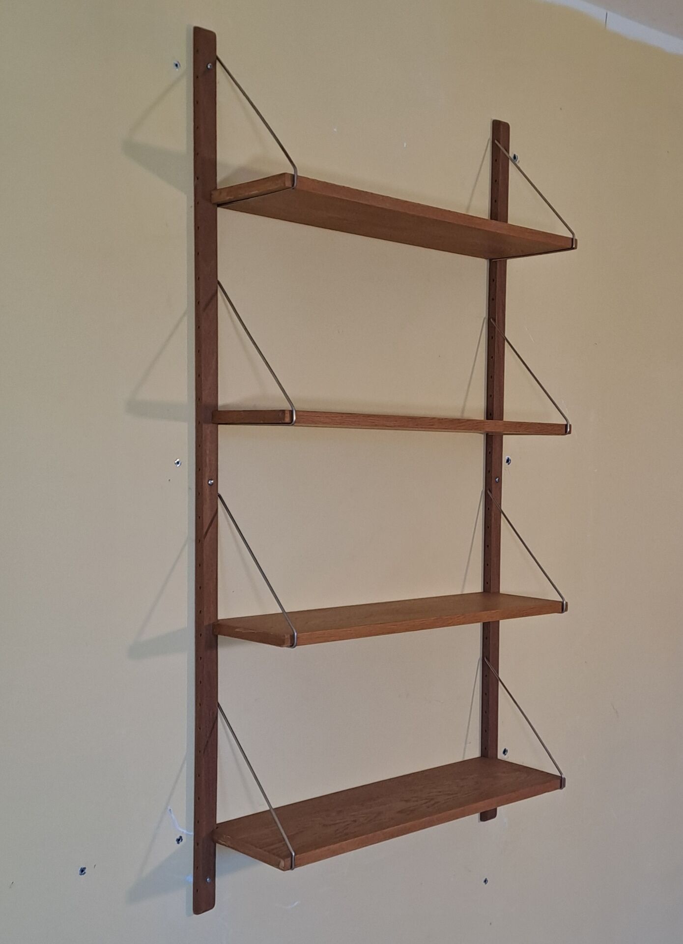 Wall unit 4 shelves, Vintage Scandinavian 1960s