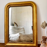 Miroir ancien Louis-Philippe perlé 108 × 78cm